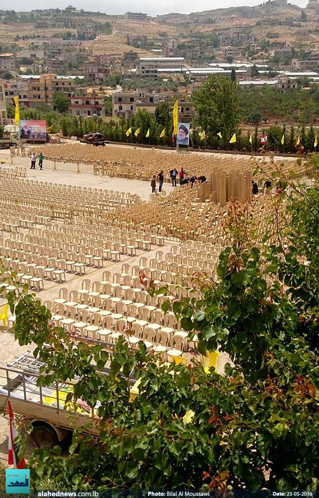 استكمال تحضيرات مهرجان 25 أيار عيد المقاومة والتحرير في النبي شيت -البقاع/تصوير: بلال الموسوي